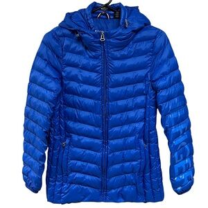 Tommy Hilfiger Packable Double Zip Quilted Puffer Hooded Jacket Size Small